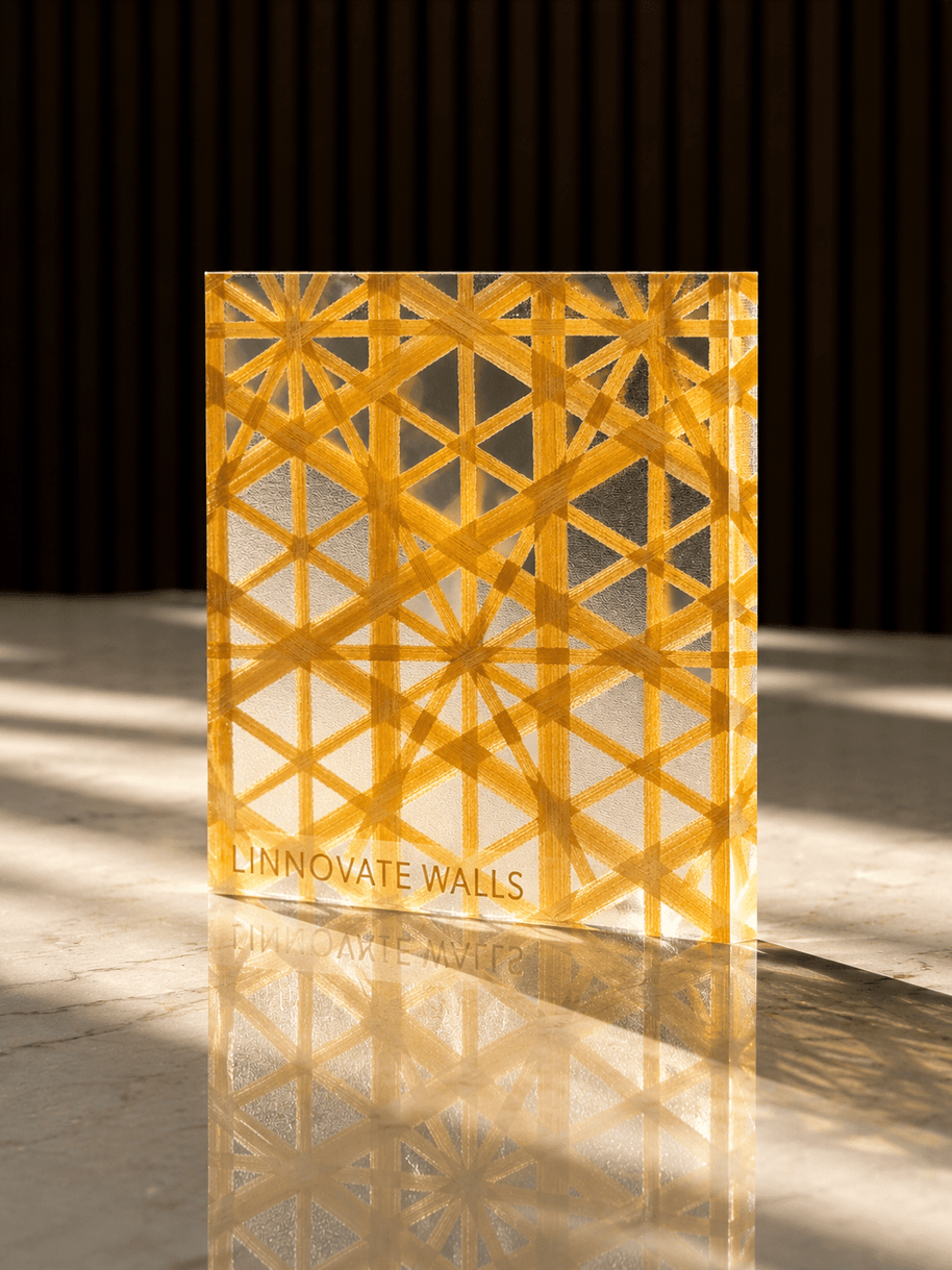 Saffron Prism Resin Panel
