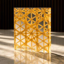 Saffron Prism Resin Panel