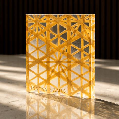 Saffron Prism Resin Panel