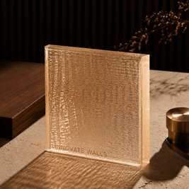 Woven Golden Mesh Resin Panel